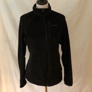 Patagonia fleece zip up size L black never worn